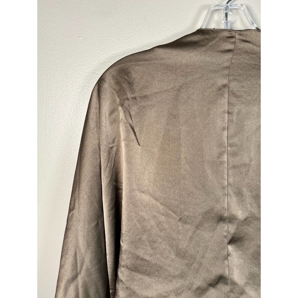 Alexander Wang Satin Charmeuse Batwing Halter Dress $1600 size 6 - Picture 11 of 12